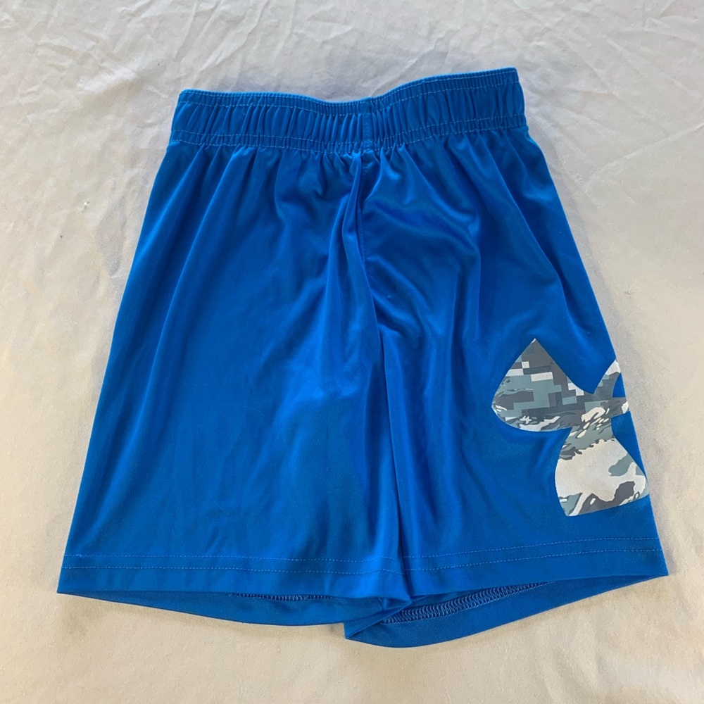 Blue Under Armour Shorts with Camo Logo size
